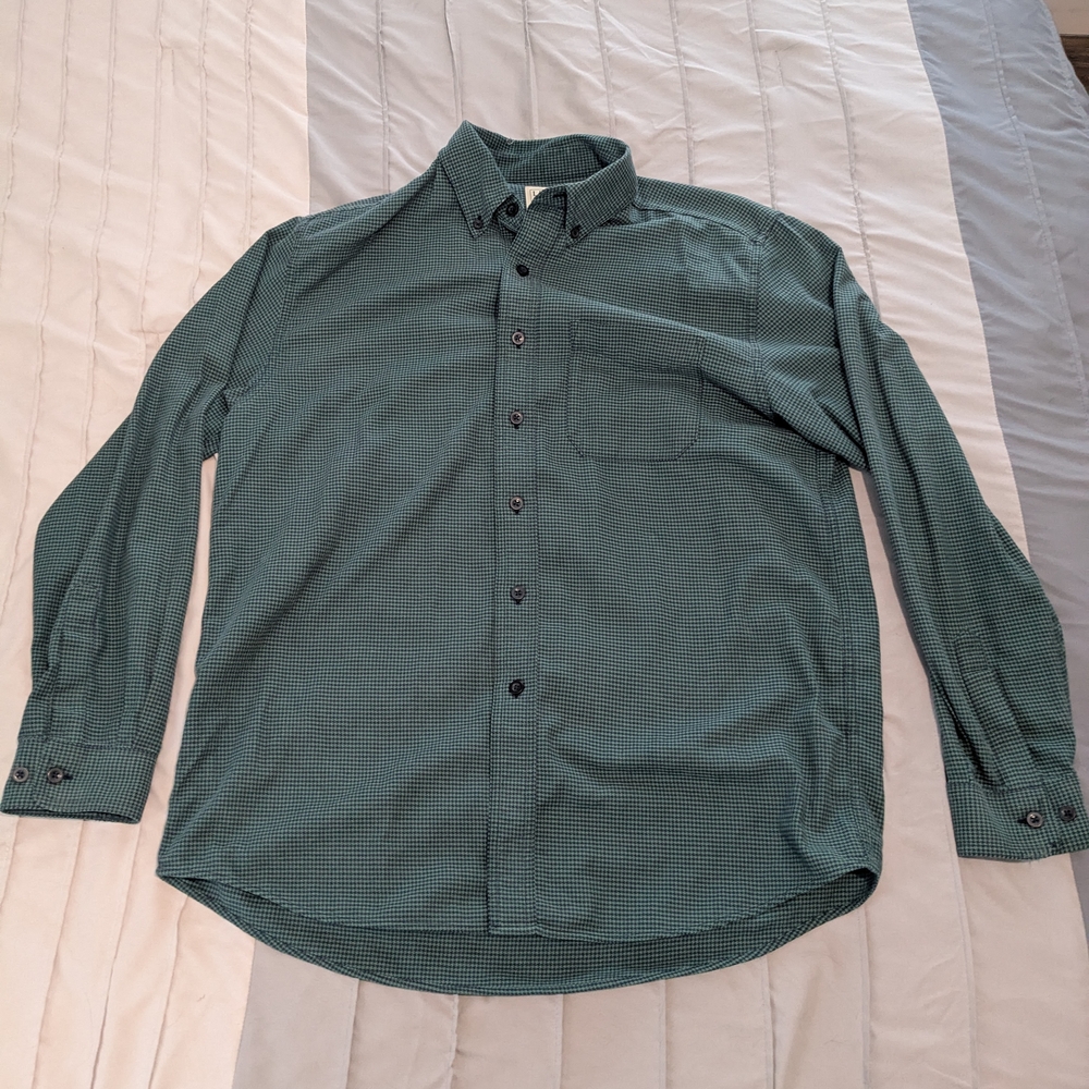 Men's Green Checkered Shirt